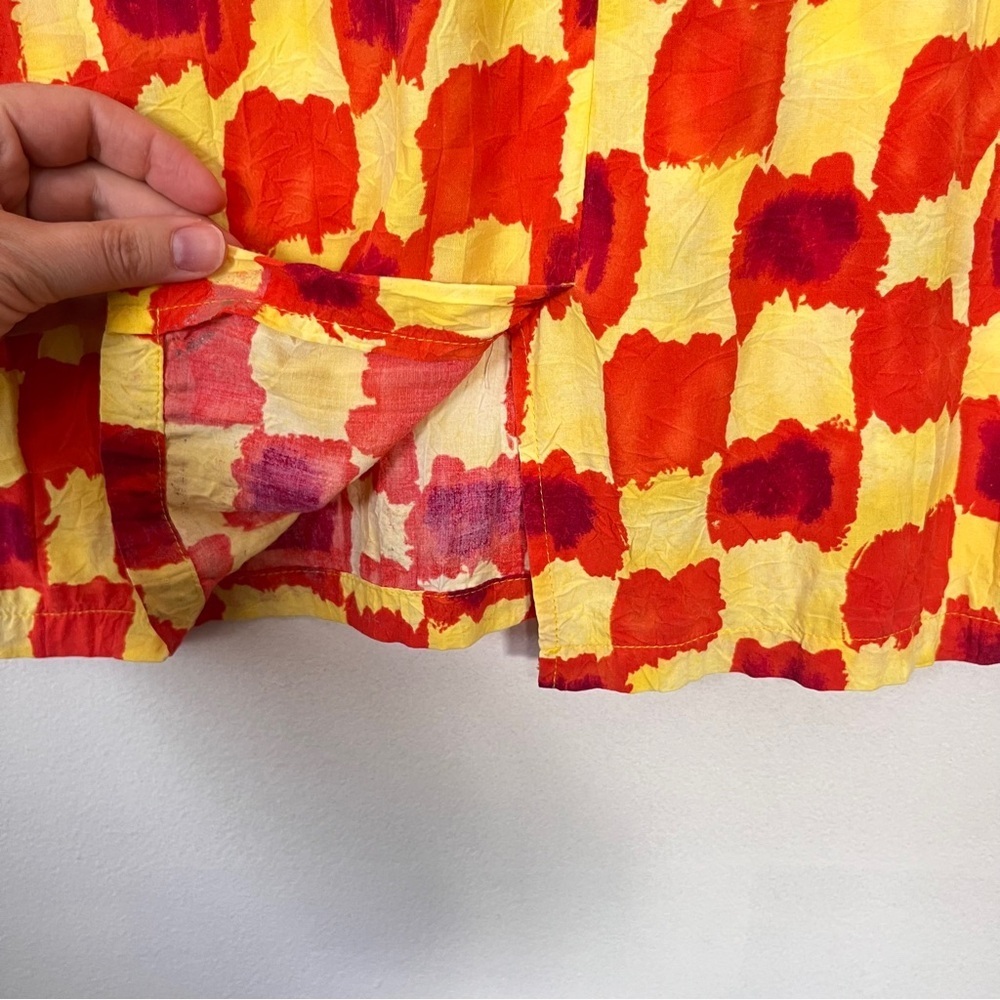 Jams World Vintage Shift Dress size 5 Colorful Print Sleeveless Fitted Summer - Picture 10 of 11